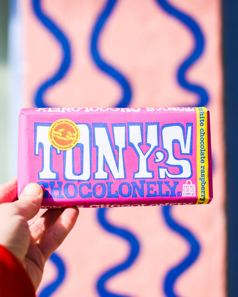 Tony's Chocolonely - White Raspberry Popping Candy 180g