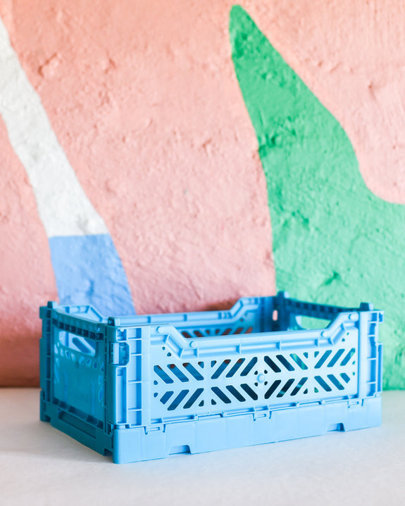 Ay Kasa - Foldable Crates Mini - Turquoise