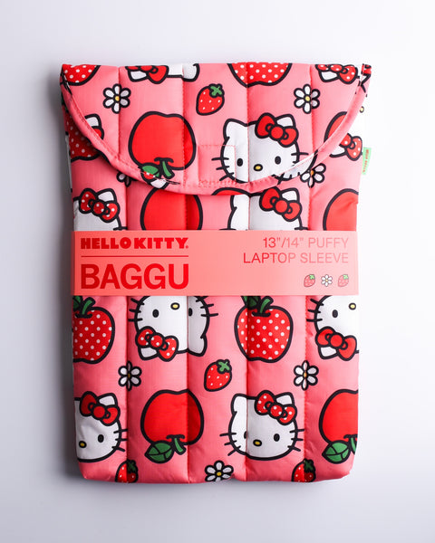 Baggu - Puffy Laptop Sleeve - 13/14 inch - Hello Kitty Apple