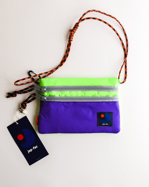 Japfac - Mini Candy Nylon Bag - Eva (neon & purple)