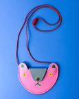 Ark - Bear Pocket Purse - Pink  and Blue