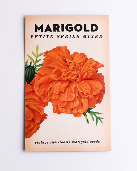 The Little Veggie Patch Co - Marigold 'Petite Series Mixed' Heirloom Seeds
