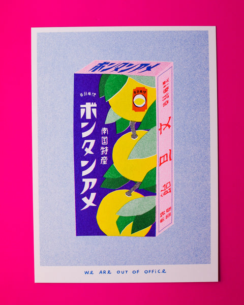 We are out of Office - Riso Print - Japanese Candy