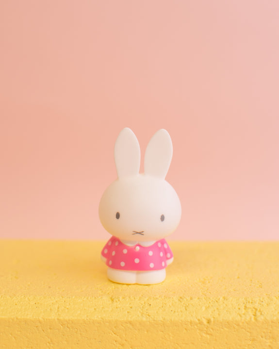 Mini Miffy Figurine - Pink Polkadot Dress
