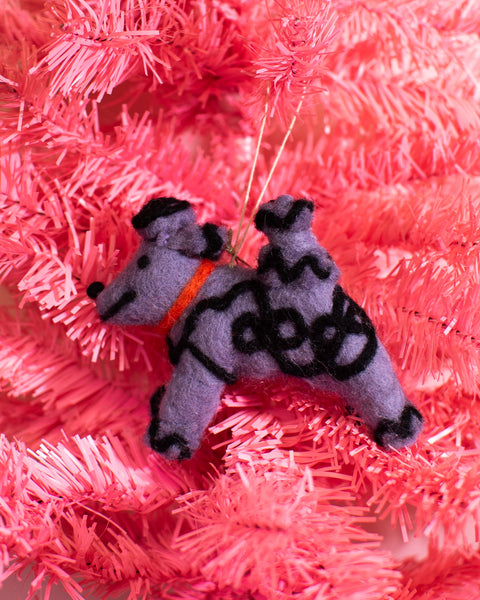 Wrap - Hanging Felt Ornament - Fleur