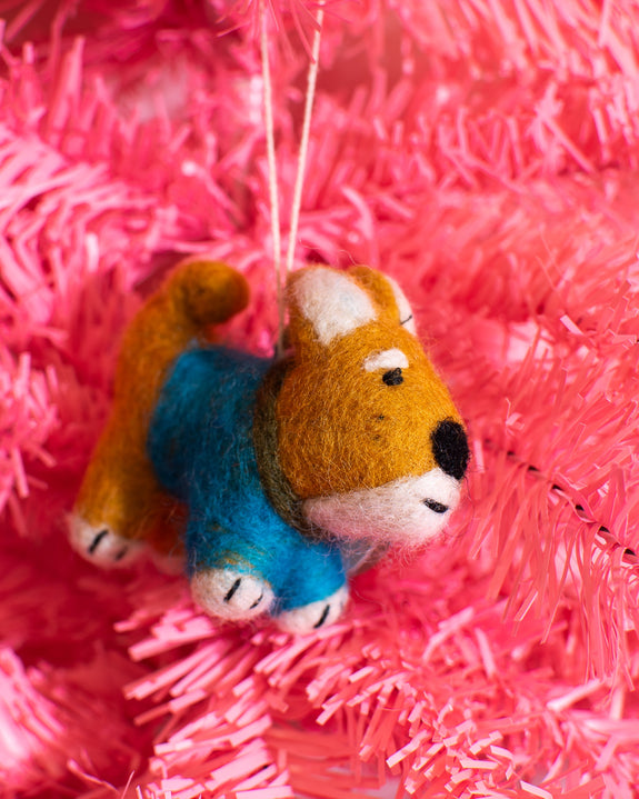 Wrap - Hanging Felt Ornament - Shishi