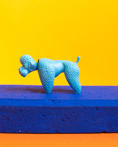 BREBA - Nodding Toy - Poodle - Light Blue