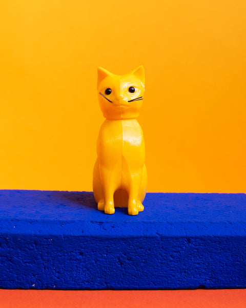 BREBA - Nodding Toy - Cat - Yellow