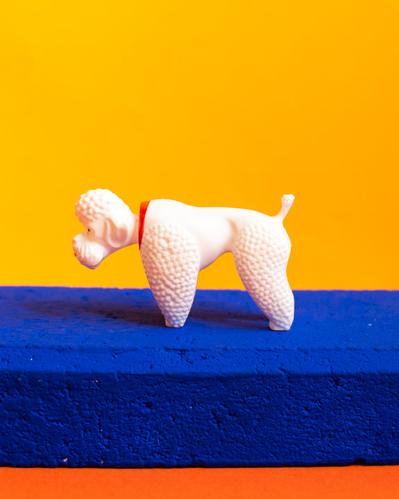 BREBA - Nodding Toy - Poodle - White