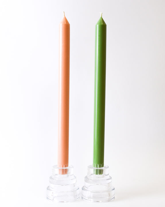 Dinner Candle set - Leaf and Peach