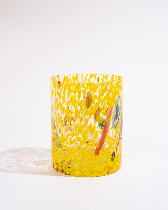 Casa Celva - Straight Murano Tumbler - Yellow