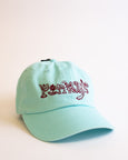 Pinky's Cap - Plum on Aqua