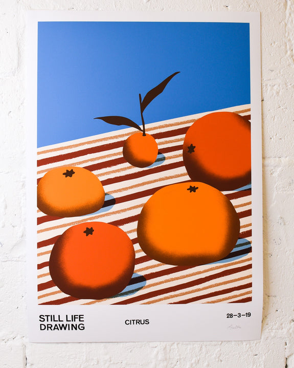 Alice Oehr - Citrus Still Life Poster - A2