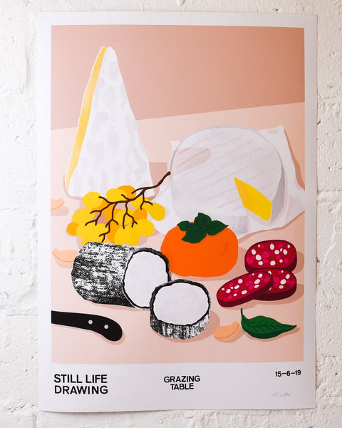Alice Oehr - Grazing Table Still Life Poster - A2