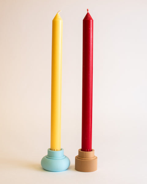 Dinner Candle Set - Yellow and Red