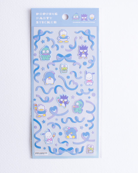 Sanrio Stickers - Keroppi and Friends Blue