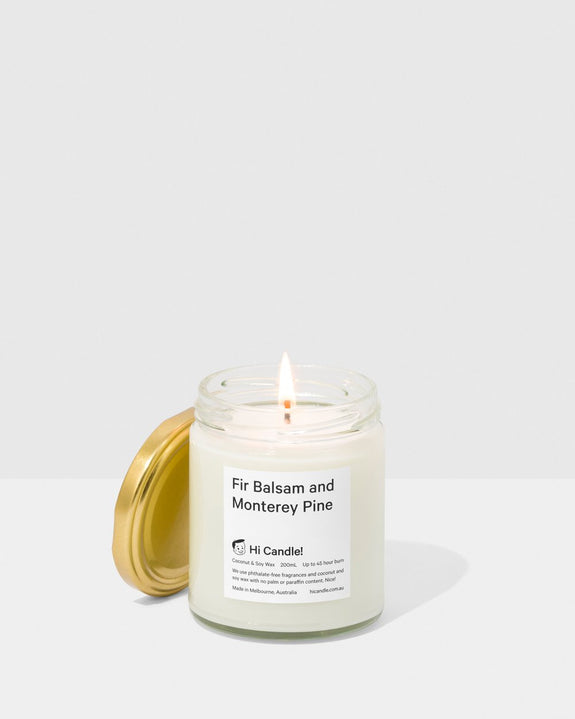 Hi Candle! - Fir Balsam and Monterey Pine