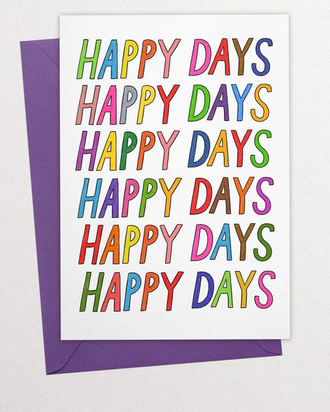 Kiosk - Greeting Card - Happy Days