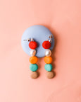 Emily Green - Mango Beaded Pearl Drop Earrings