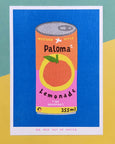 We are out of Office - Riso Print - A can of Paloma Lemonade