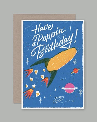 AHD greetings cards - Have A Poppin' Birthday