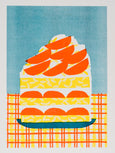Alice Oehr - Peaches & Cream Slice Riso Print - A3