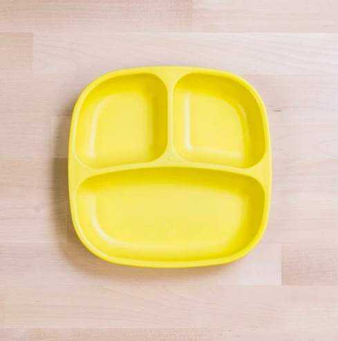 Re-Play - Divided Plate - Yellow