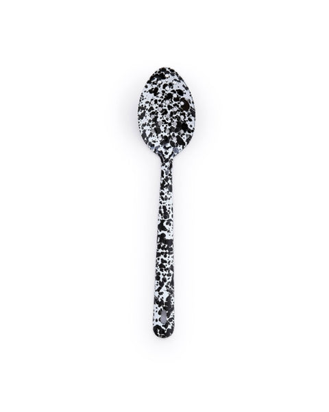 Crow Canyon - Splatter Large Slotted Spoon - Black