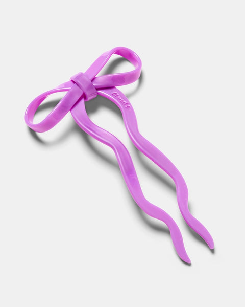 Chunks - Bow Hairpin in Orchid - Large