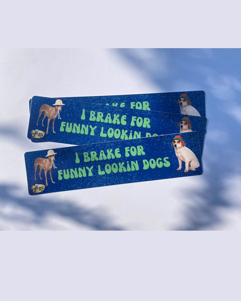Carla Adams - I brake for funny lookin' dogs Bumper Sticker