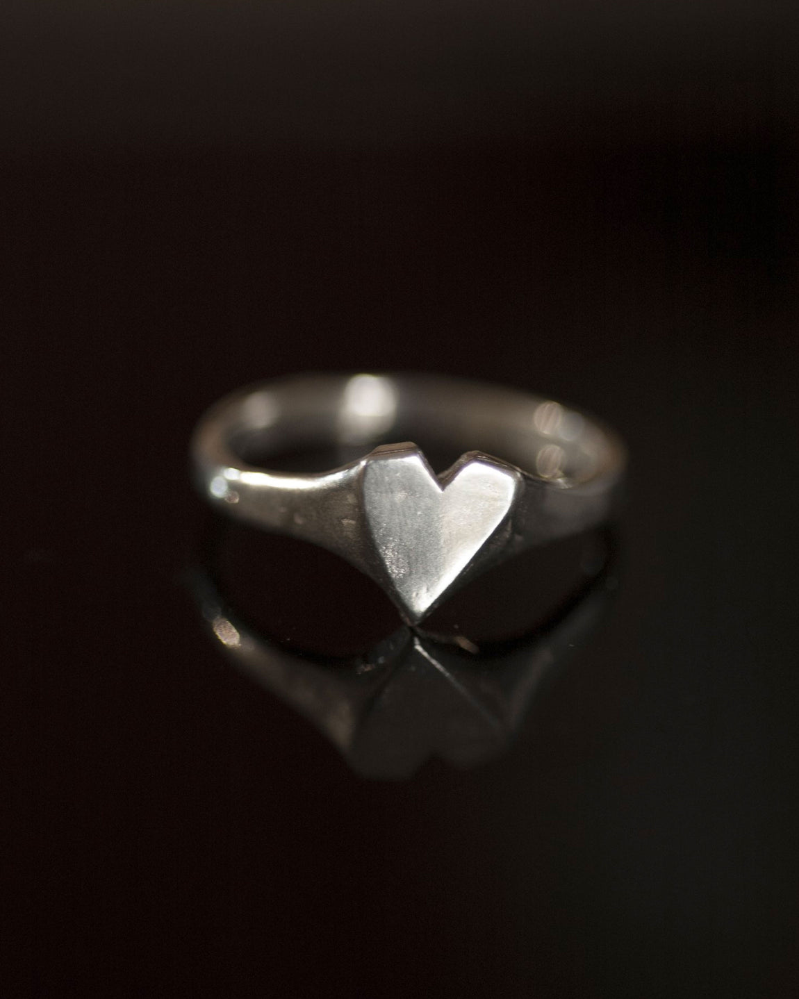 Camille Paloma Walton - Little Heart Signet Ring - Silver – Pinky's ...