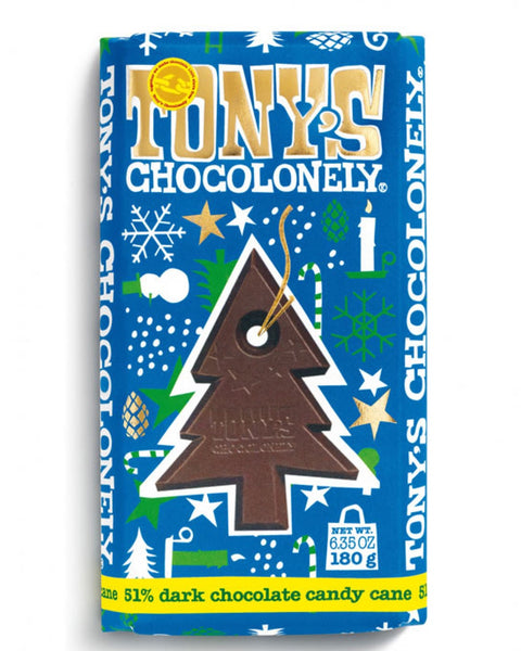 Tony's Chocolonely - Dark Chocolate Candy Cane 51%