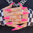 I Scream Nails - Caution Neon Pink Nail Polish