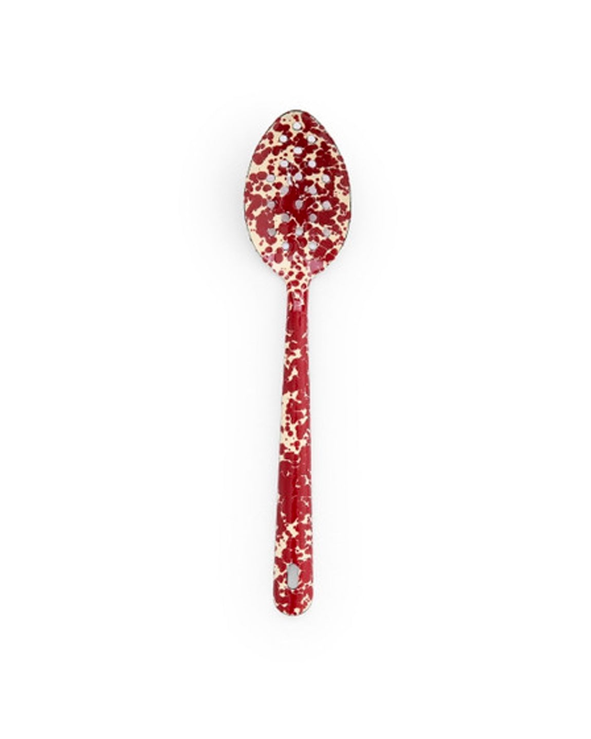 Crow Canyon - Splatter Large Slotted Spoon - Burgundy and Cream – Pinky ...