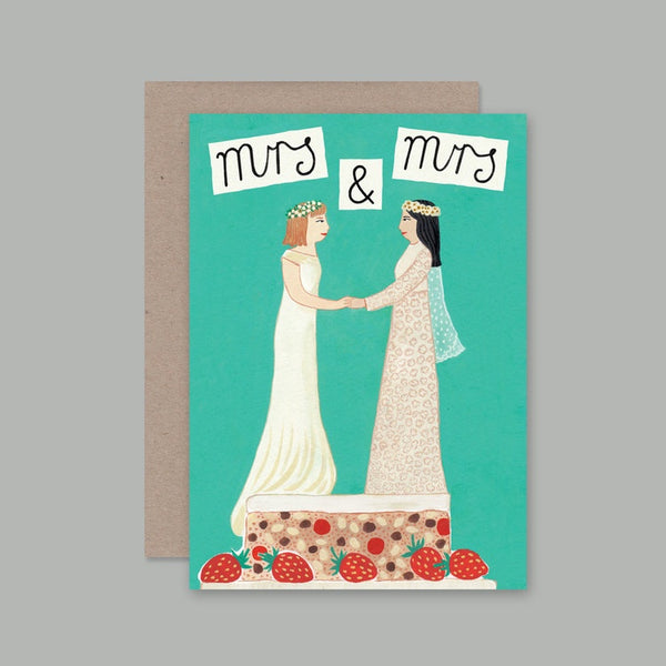 AHD greetings cards - Mrs and Mrs