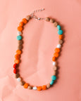 Emily Green - Mango Bead and Pearl Necklace