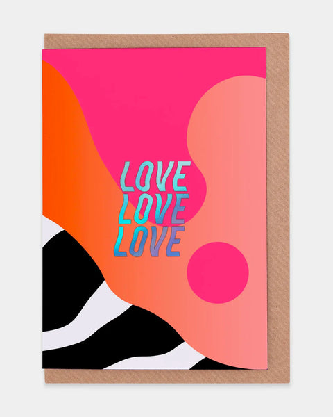 Evermade - Love Love Love Greetings Card