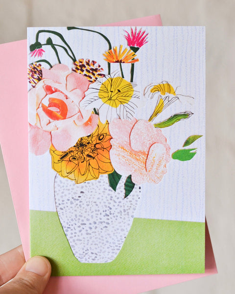 Emily Green  - Floral Bunch Collage  - Card