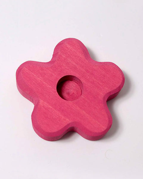 Grimm's Candle Holder Pink Flower
