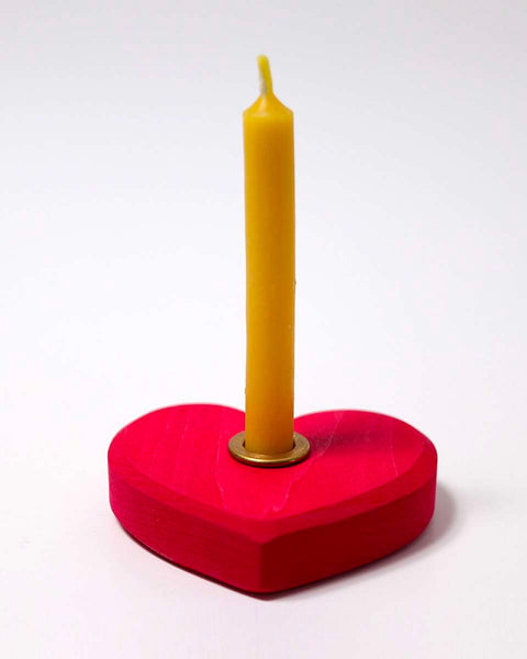 Grimm’s Red Heart Candle Holder - Small