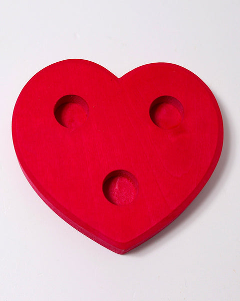 Grimm’s Red Heart Candle Holder - Large
