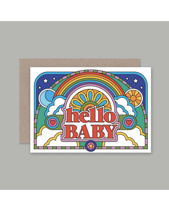 AHD - Greetings Card - Hello Baby