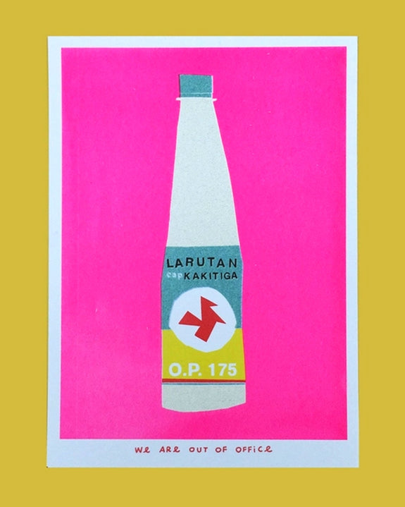 We are Out of Office - A Very Pink Indonesian Bottle Kakitiga