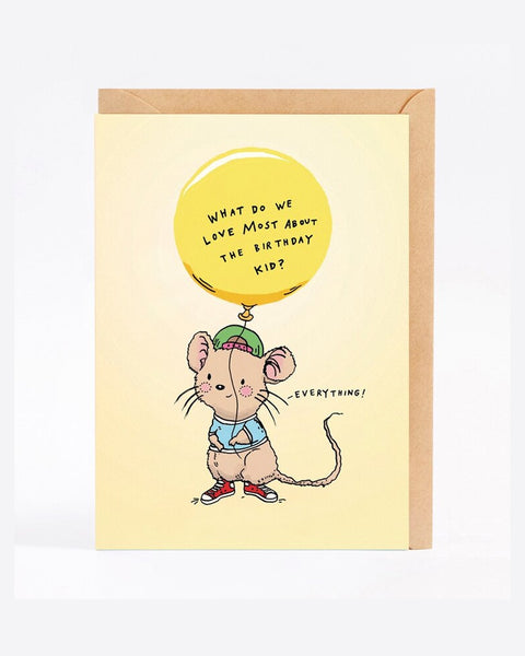 Wally Paper Co Cards - Sweet Mouse