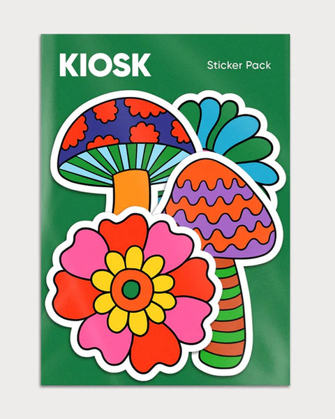 Kiosk - Sticker Pack – Shrooms & Flowers