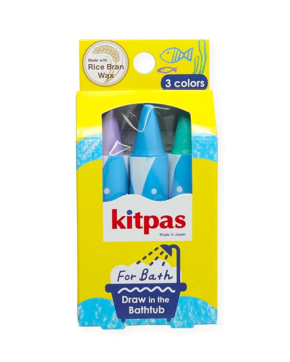 Kitpas - Bath Crayons Rice Wax 3 Colours - Fish
