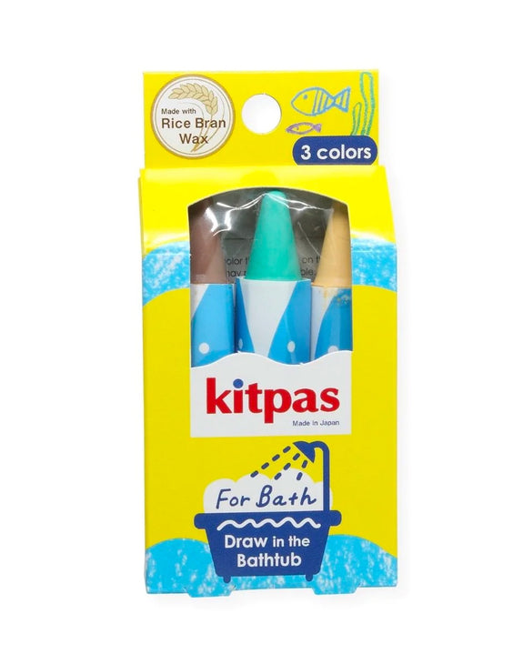 Kitpas - Bath Crayons Rice Wax 3 Colours - Turtle