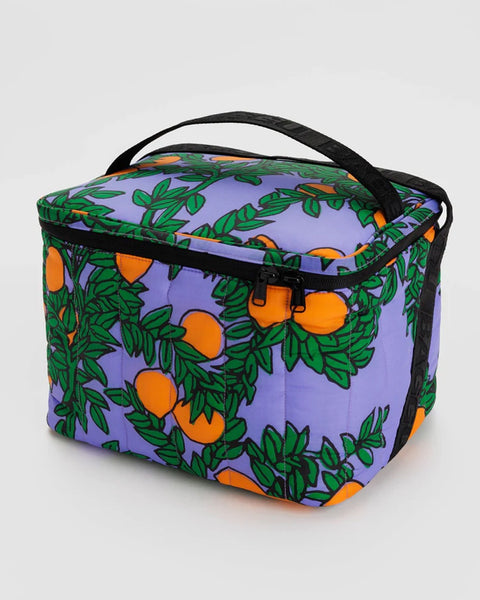 Baggu - Puffy Cooler Bag - Orange Tree Periwinkle