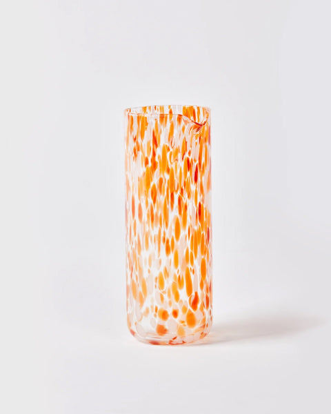 Bonnie and Neil - Dots Orange Glass Carafe
