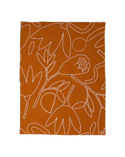 Mosey Me - Outline Floral Tea Towel